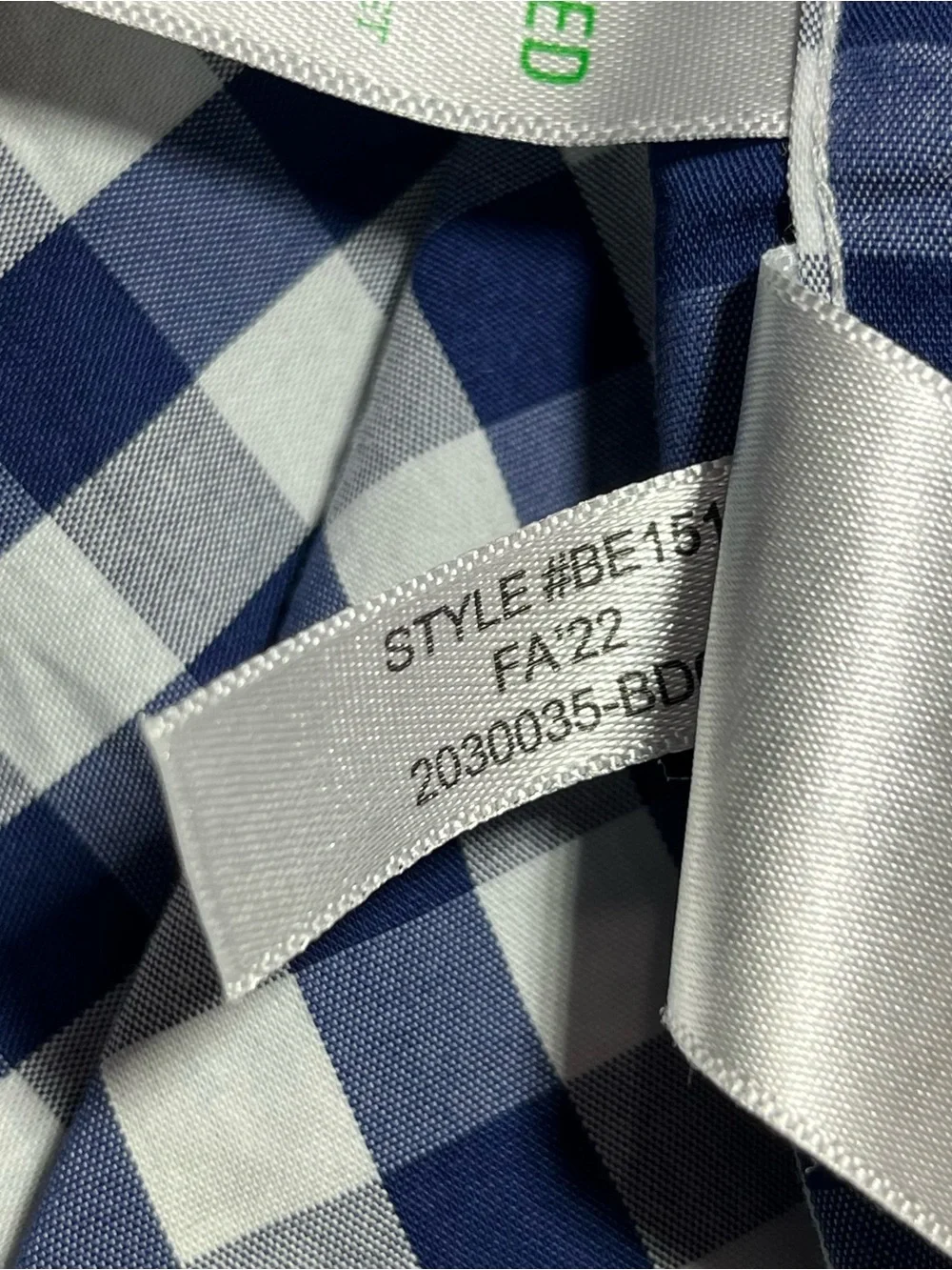 J. Crew Slim Untucked Button Up Shirt Men's Small Blue Plaid Stretch Cotton